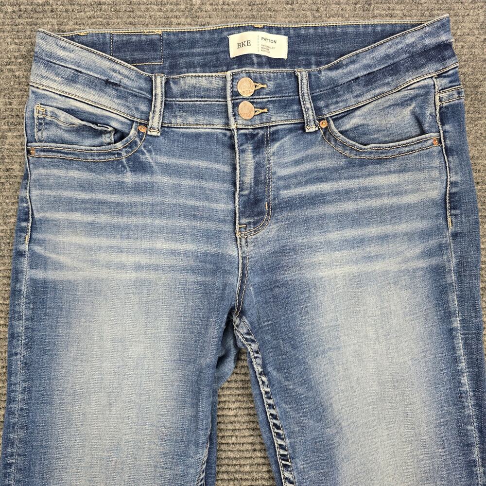 BKE Payton Jeans Womens 29x31.5 Mid Rise Bootcut Light Wash Stretch Denim View 4